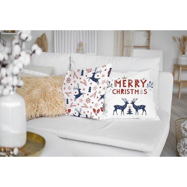 Ukrasne jastučnice u setu 4 kom s božićnim motivom 45x45 cm Merry Christmas – Butter Kings-image-1
