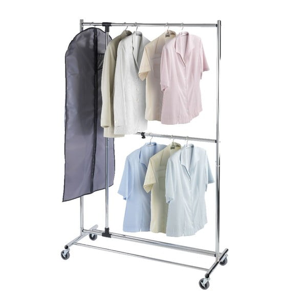 Sivi metalni teleskopski mobilni stalak za odjeću Profissimo - Wenko-image-1