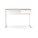 Bijeli radni stol Tvilum Function Plus, 110 x 48 cm