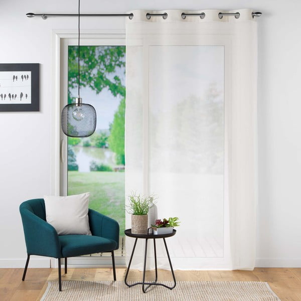 Krem prozirna zavjesa 140x240 cm Casual – douceur d'intérieur-image-2