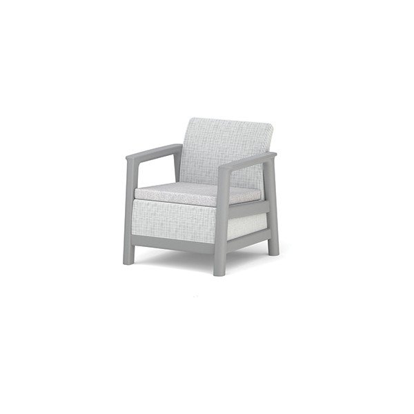 Svijetlo sive plastične vrtne fotelje 2 kom Scandi Linea – Keter