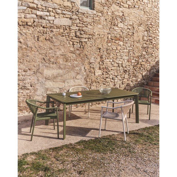 Metalni vrtni stol 100x205 cm Brela – Kave Home-image-1