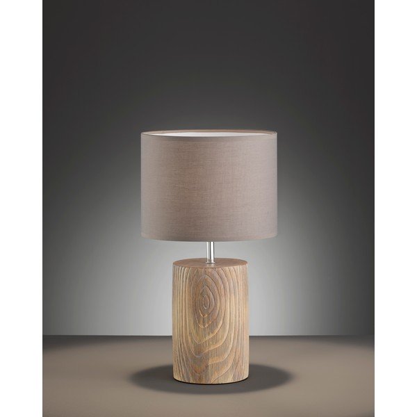 Smeđa stolna lampa Fischer & Honsel Malik, visina 43 cm-image-2