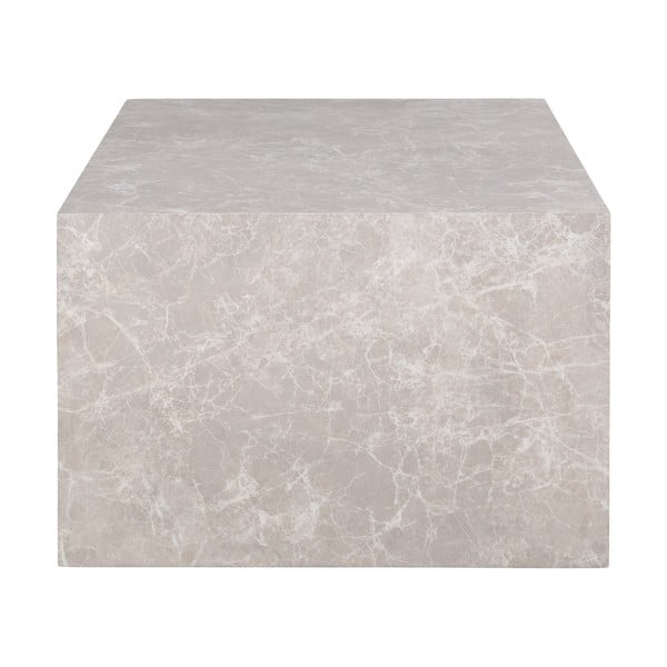 Bež stolić za kavu u mramornom dekoru 60x80 cm Prague – House Nordic-image-3