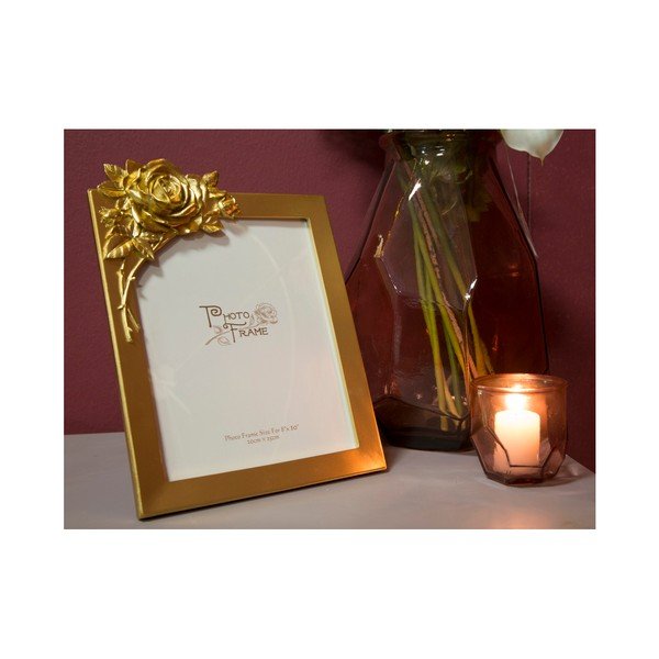 Žuti okvir za fotografije u okviru od smole Mauro Ferretti Glam Rose, 20 x 25 cm-image-2