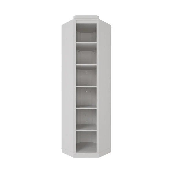 Bijela biblioteka od masivnog bora 85x219x56 cm Anita – Støraa