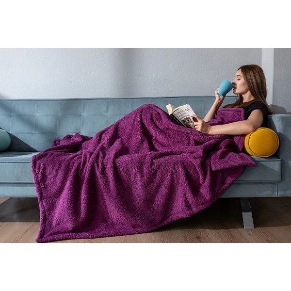 Deka od mikropliša 140x190 cm – Mila Home-image-2