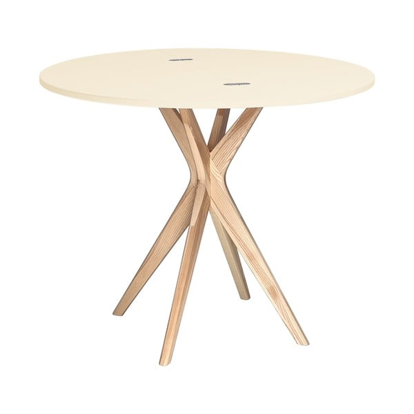 Okrugli proširiv blagovaonski stol 45x90 cm Jubi – Ragaba-image-2