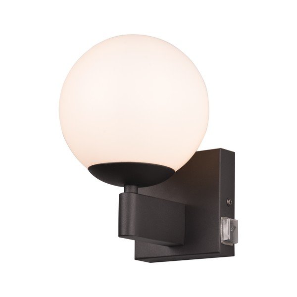 Mat crna zidna lampa ø 14 cm Kula – Trio