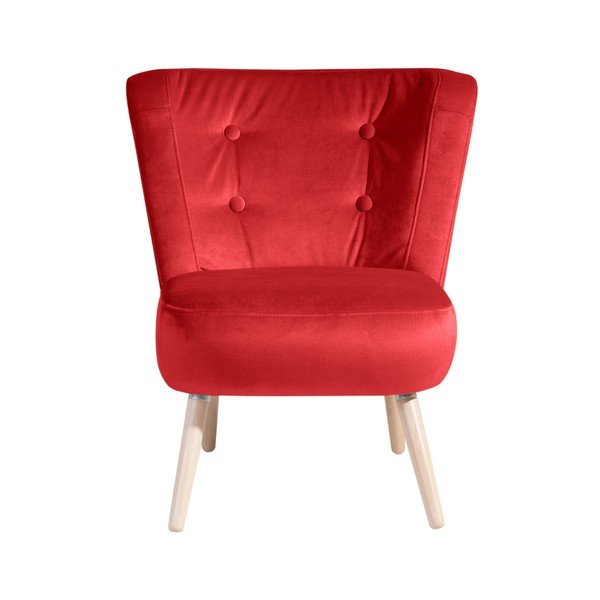 Crvena fotelja Max Winzer Neele Velvet-image-1