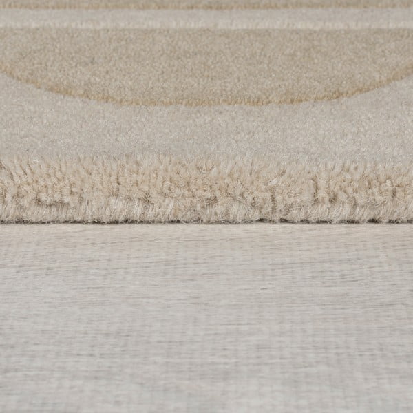 Ručno rađena vunena staza u prirodnoj boji 80x230 cm Lois Scallop – Flair Rugs-image-4