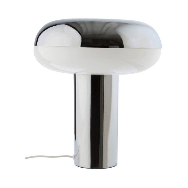 Metalna stolna lampa u sjajno srebrnoj boji (visina 32 cm) Paneta – Jotex