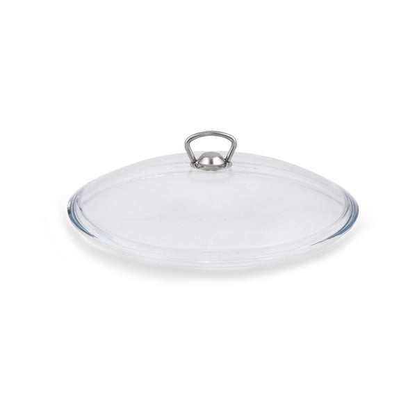 Ružičasti niski aluminijski lonac s poklopcem Güral Porselen Classic, ø 30 cm-image-1