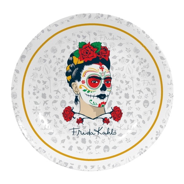 Ukrasni keramički tanjur Madre Selva Frida Sugar Skull