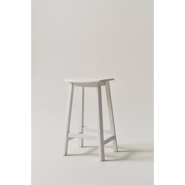 Bijela barska stolica od čvrste jeseni (visine sjedala 65 cm) Selene – Jotex-image-1