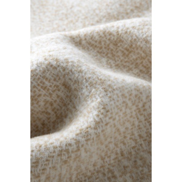 Bež deka od mješavine pamuka 140x180 cm Rennes – Euromant-image-1