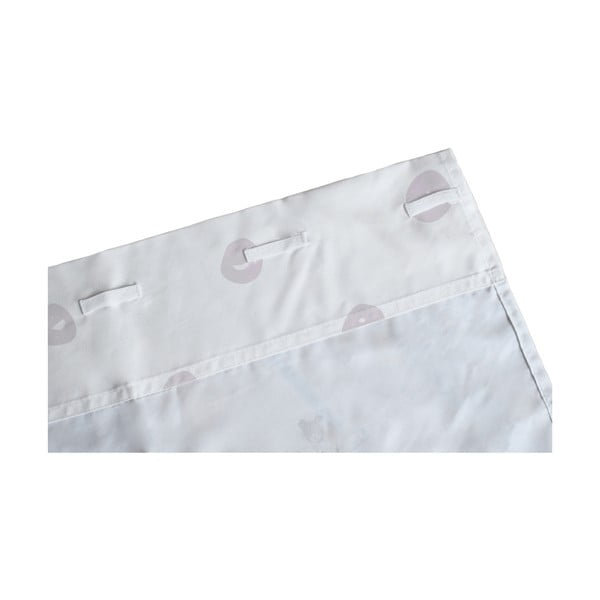 Bijela/ružičasta dječja zavjesa od pamučnog satena 110x250 cm Pink Girl – Butter Kings-image-2