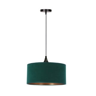 Petrolej zelena viseća svjetiljka s tekstilnim sjenilom ø 30 cm Maloto – Candellux Lighting