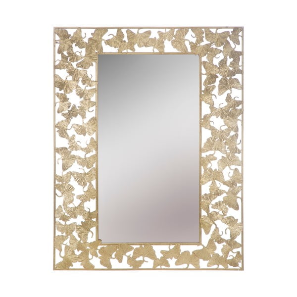 Zidno ogledalo u zlatu Mauro Ferretti Foglioline Glam, 85 x 110 cm