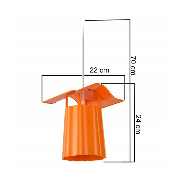 Narančasta viseće vanjsko svjetlo Homemania Decor Luciana-image-1