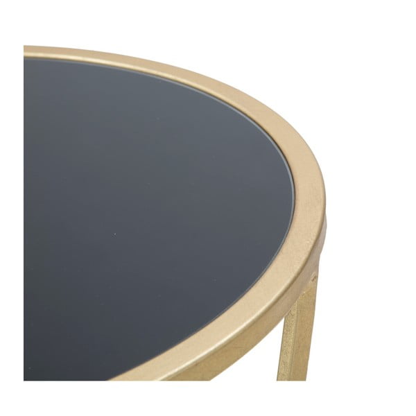 Pomoćni stolić u crno-zlatnoj boji Mauro Ferretti Glam Simple, visina 75 cm-image-3