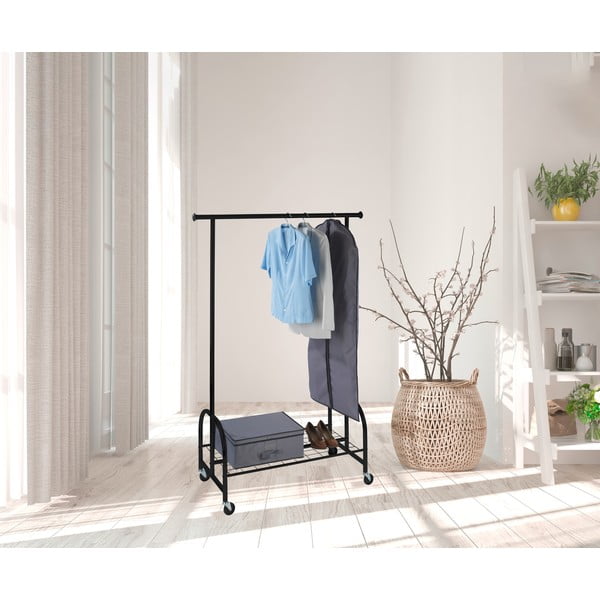 Crni metalni stalak za odjeću Wenko Profi-image-1