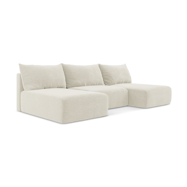 Krem sklopiva/s prostorom za odlaganje kutna garnitura Kalena – Makamii-image-1