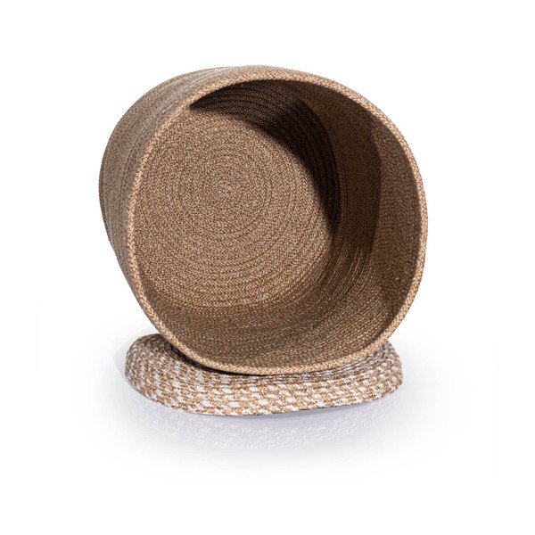 Bež tekstilna kutija za pohranu s poklopcem 36x45x50 cm – Mioli Decor-image-2