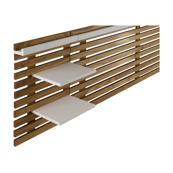 Bijelo/u prirodnoj boji uzglavlje od masivnog bora 240x62 cm Nidra – Marckeric-image-4