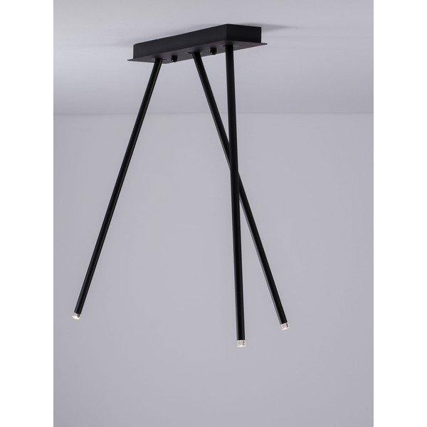 Mat crna LED stropna svjetiljka aluminijska sa savitljivom konstrukcijom 10x45 cm Stilvi – Nova Luce-image-2