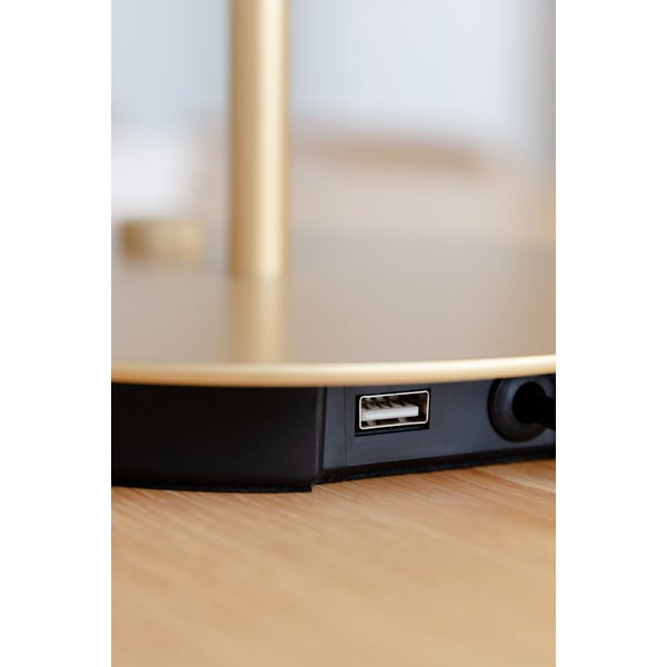 Svijetlo siva LED stolna lampa s mogućnosti zatamnjivanja s metalnim sjenilom (visina 41,5 cm) Asteria Table – UMAGE-image-3