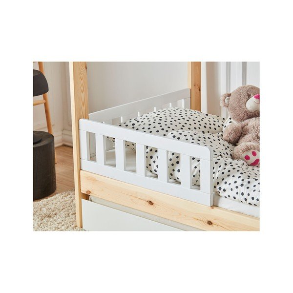 Set od 2 bijele drvene pregrade za dječji krevetić Pinio Classic, 200 x 90 cm-image-2