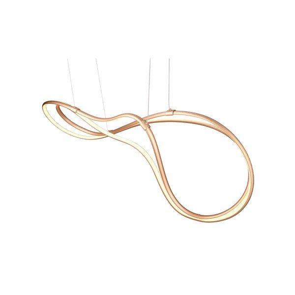 LED viseća svjetiljka u zlatnoj boji s metalnim sjenilom Nala – Trio Select-image-2