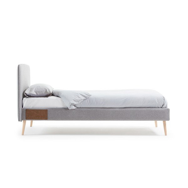 Sivi bračni krevet Kave Home Lydia, 160 x 200 cm-image-4