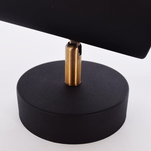 Crna zidna svjetiljka SULION Milan, visina 17 cm-image-3