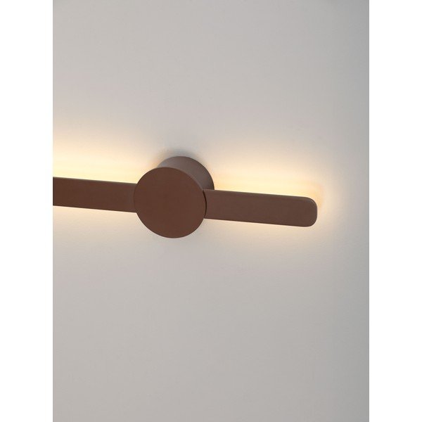 Smeđa LED zidna lampa aluminijska Norei – Nova Luce-image-2