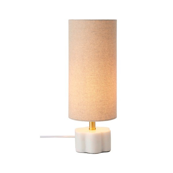 Bijela/bež lanena stolna lampa (visina 33 cm) Joline – Ellos Home-image-3