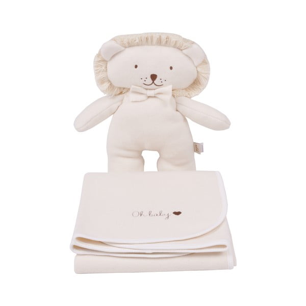 Krem dekica za bebe od organskog pamuka 75x90 cm Organic - Malomi Kids-image-2