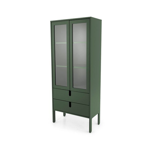 Tamnozelena vitrina Tenzo Uno, širine 76 cm-image-2