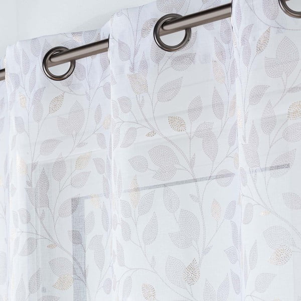 Bijela prozirna zavjesa od voila 140x240 cm Duchesse – douceur d'intérieur-image-2