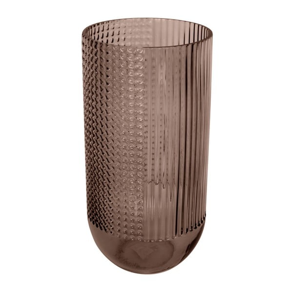 Smeđa staklena vaza PT LIVING Attract, visina 30 cm