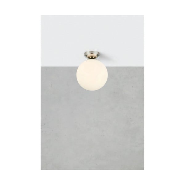 Bijela/u srebrnoj boji stropna svjetiljka sa staklenim sjenilom Stintino – Markslöjd-image-1