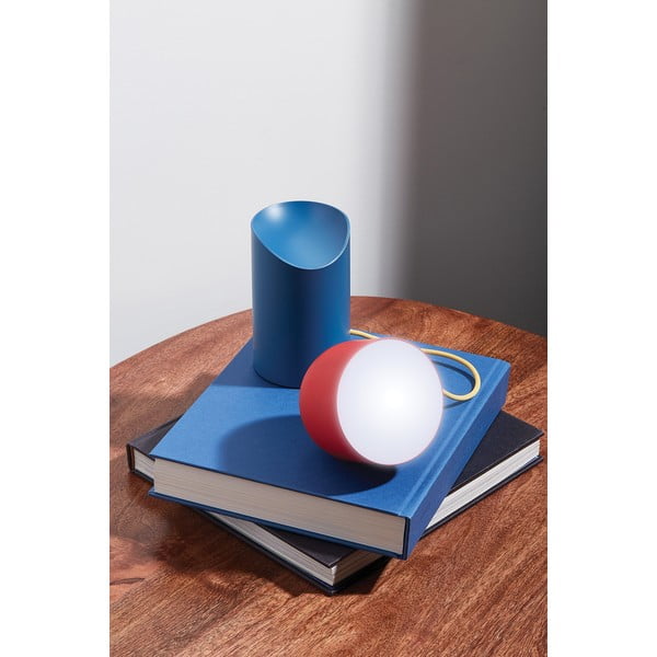 Crvena/plava LED stolna lampa (visina 14 cm) Orbe – Lexon-image-3