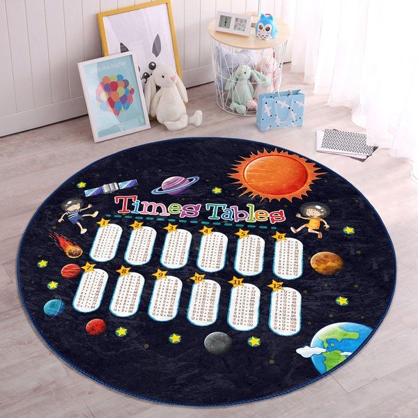 Crni dječji tepih ø 80 cm Comfort – Mila Home-image-2