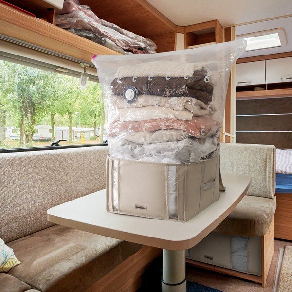 Vakuumska tekstilna kutija za pohranu odjeće 42x40x25 cm Life – Compactor-image-1