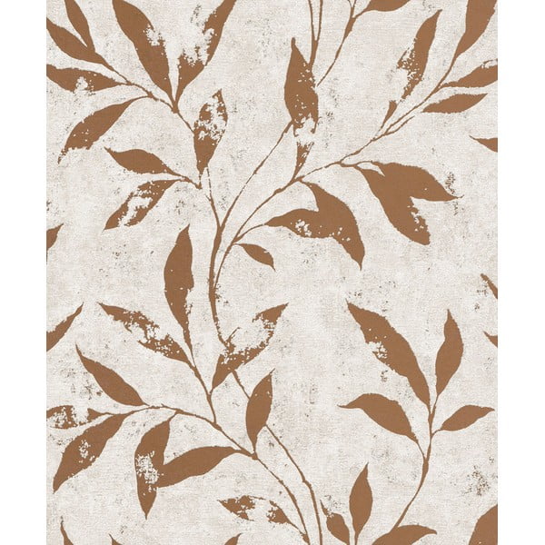 Flis tapeta 10 m x 53 cm Copper Leaves – Vavex