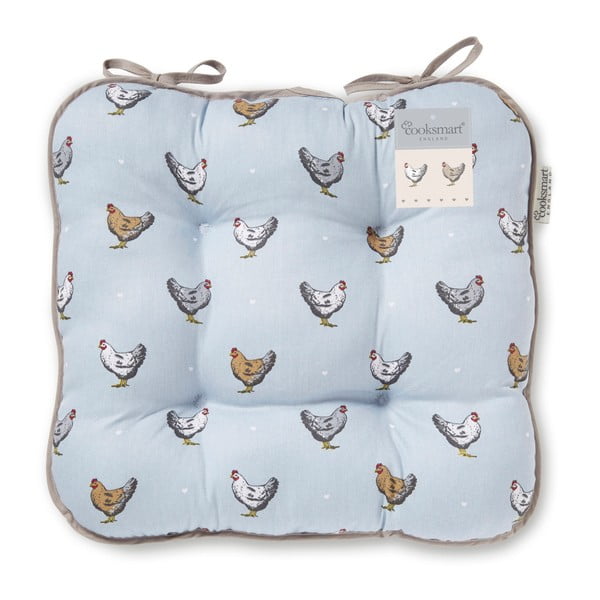 Plavi pamučni jastuk za sjedenje Cooksmart ® Farmers Kitchen-image-2