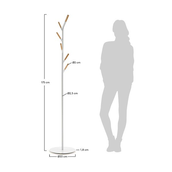 Bijela vješalica za kapute Kave Home Bren-image-4