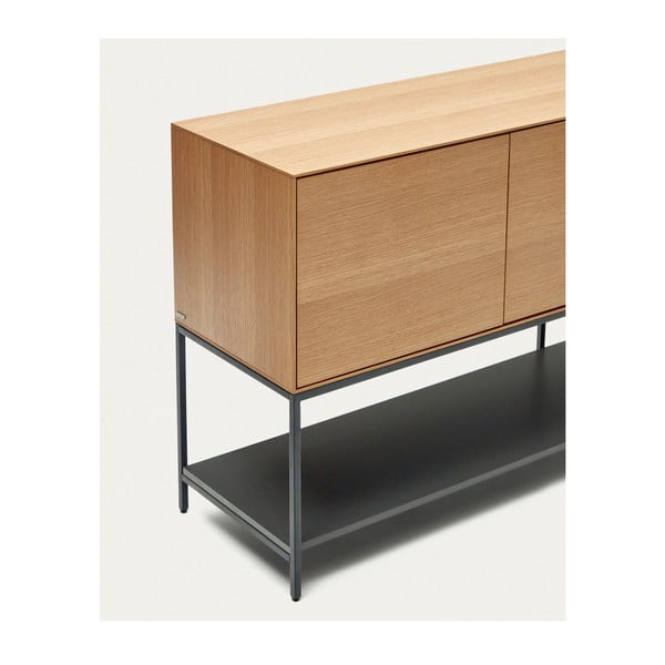 Niska komoda u dekoru hrasta u prirodnoj boji 195x80 cm Vedrana – Kave Home-image-4