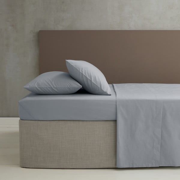 Siva plahta od perkala 180x260 cm Easy Iron Percale – Catherine Lansfield-image-1